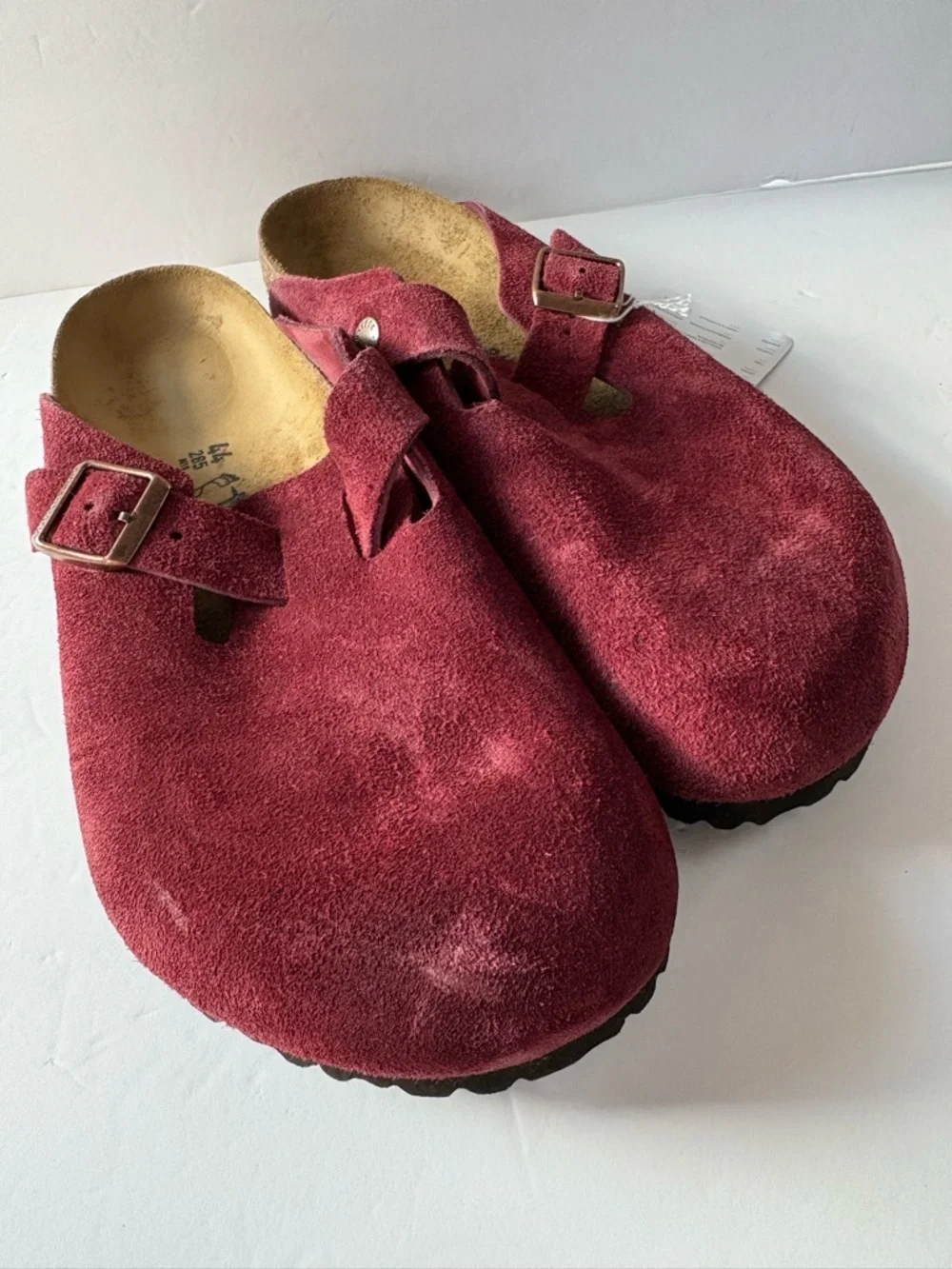 NWT Birkenstock Boston Suede Clog Size 44